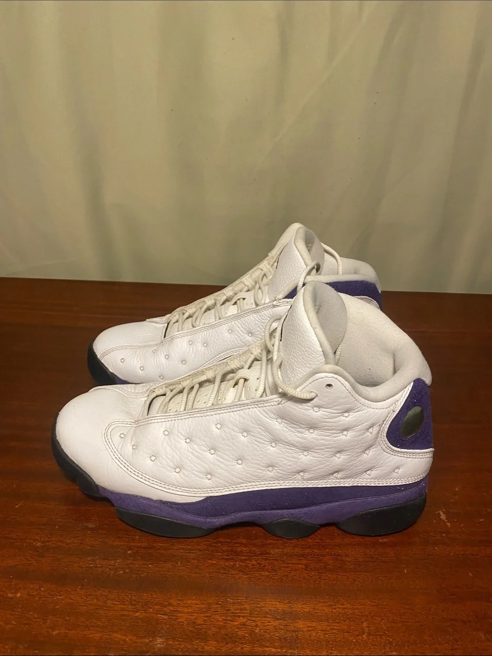Nike Air Jordan 13 Retro Lakers White Purple size 10.5 Used